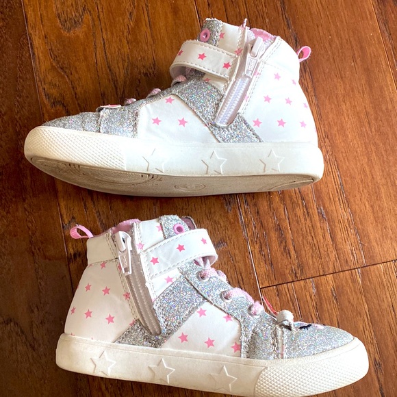 Wonder Nation Girls Size 9C Glittery Unicorn ZipUp Shoes - Picture 9 of 10